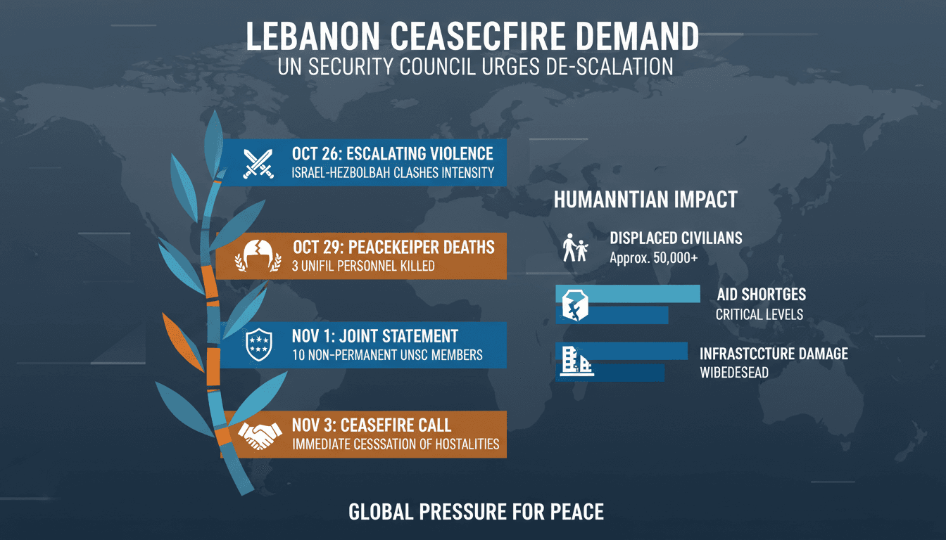 UN Security Council Members Call for Ceasefire in Lebanon Following Peacekeeper Deaths