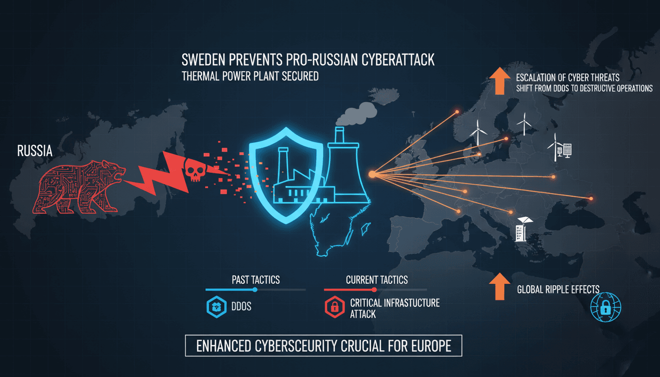 Sweden Prevents Pro-Russian Cyberattack on Thermal Power Plant
