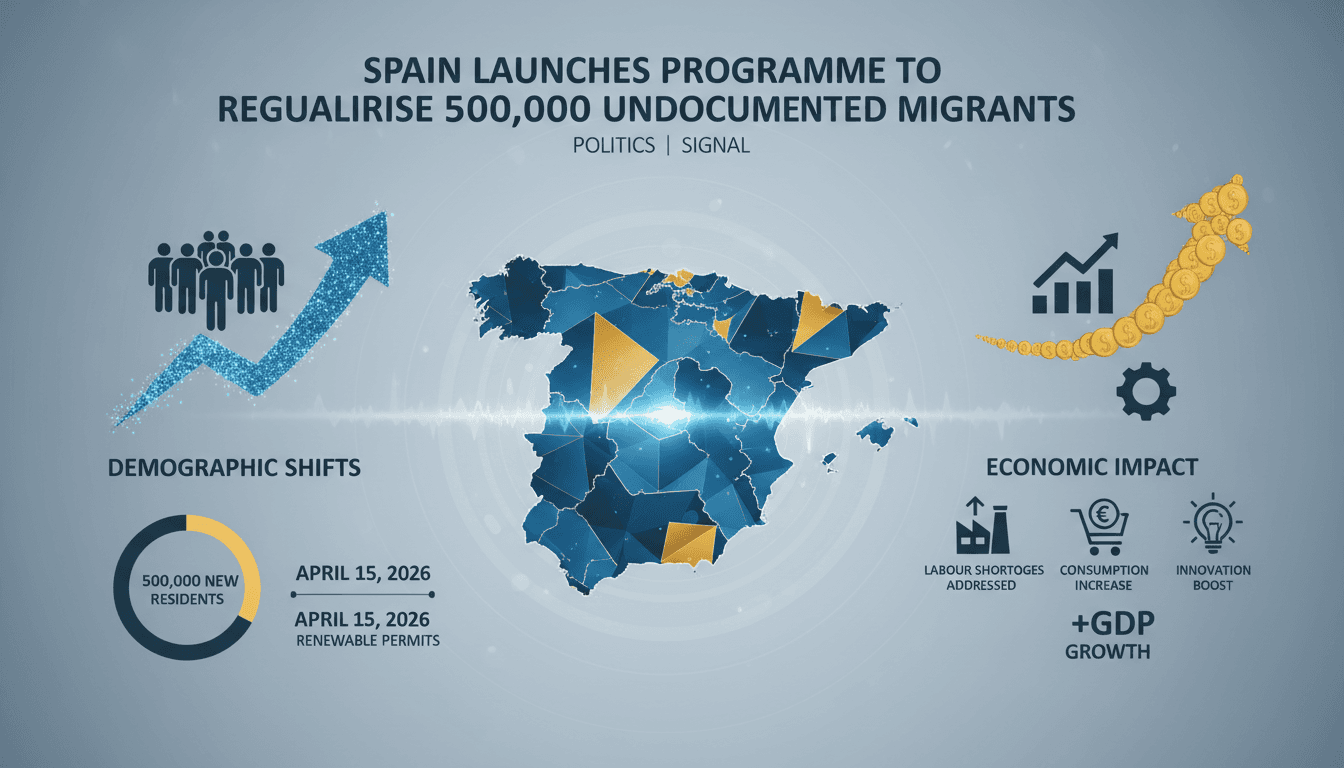 Spain launches programme to regularise 500,000 undocumented migrants