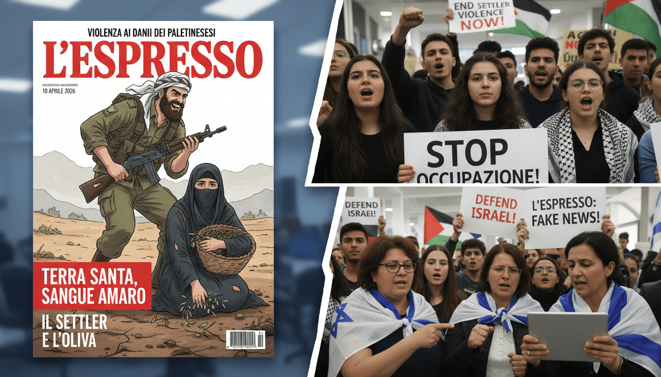 L'Espresso Cover Depicting Israeli Settler Violence Sparks Diplomatic Controversy
