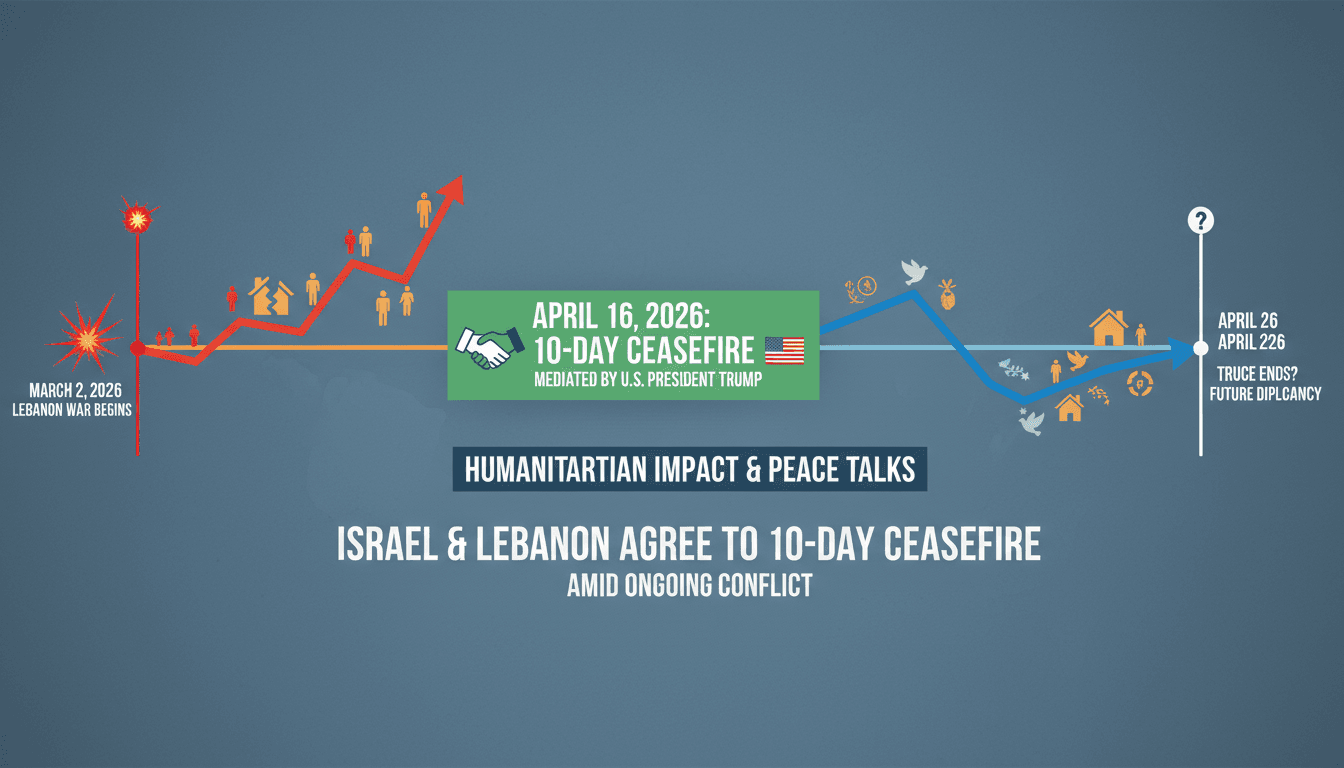 Israel and Lebanon Agree to 10-Day Ceasefire Amid Ongoing Conflict