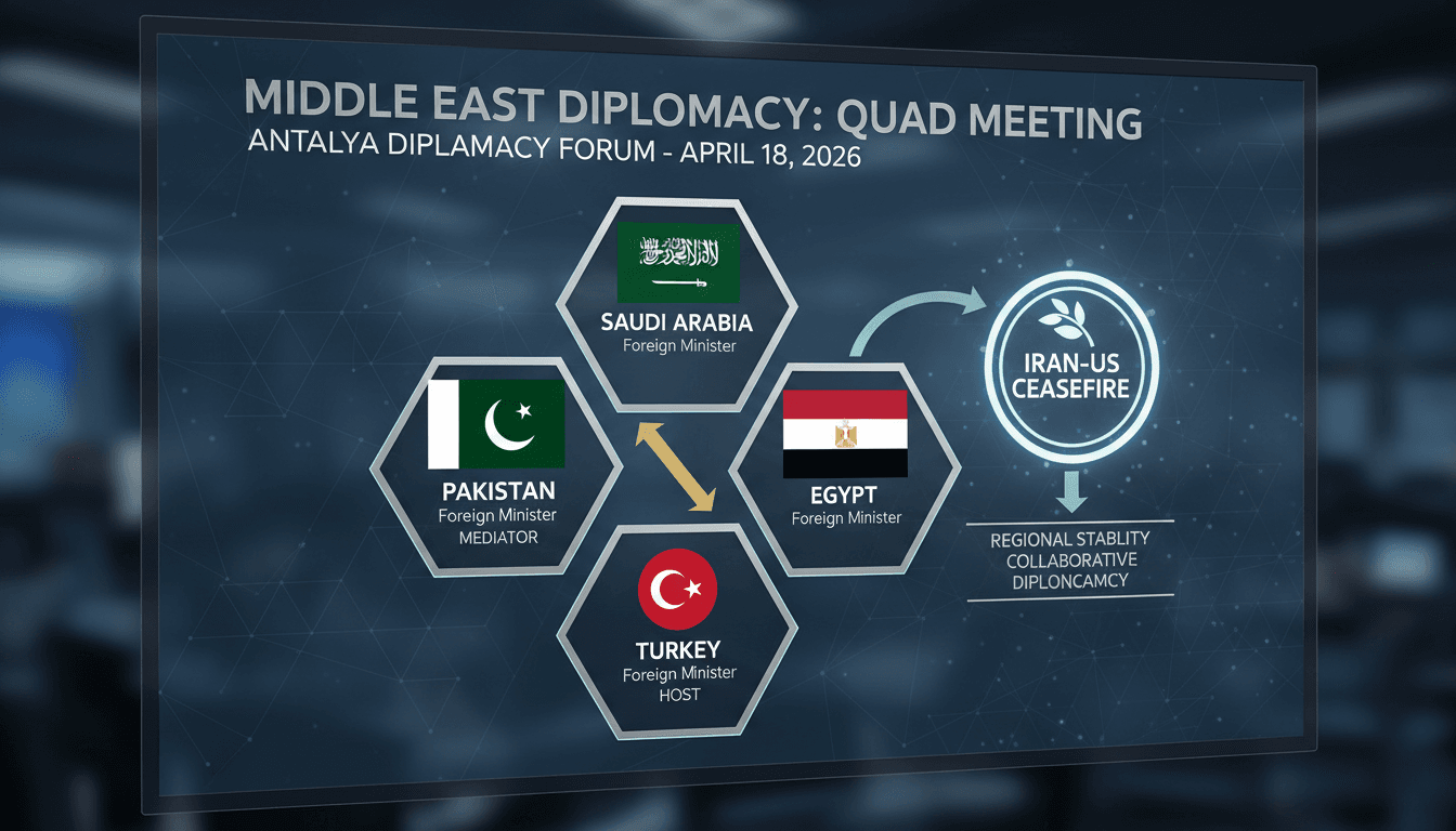 Saudi Arabia, Pakistan, Egypt, and Turkey Hold Quad Meeting to Discuss Iran-US Ceasefire Mediation