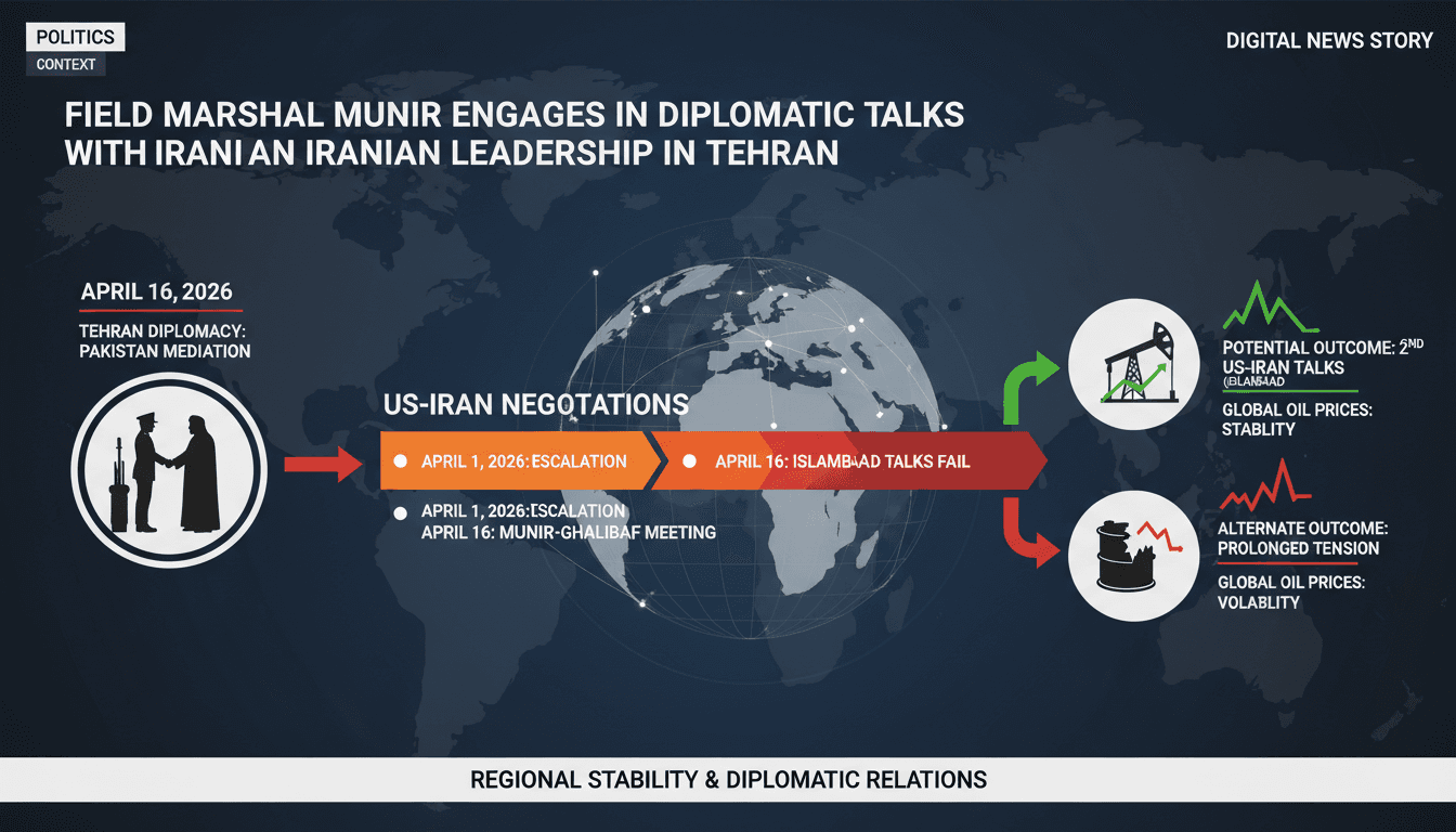 Field Marshal Asim Munir Engages in Diplomatic Talks with Iranian Leadership in Tehran