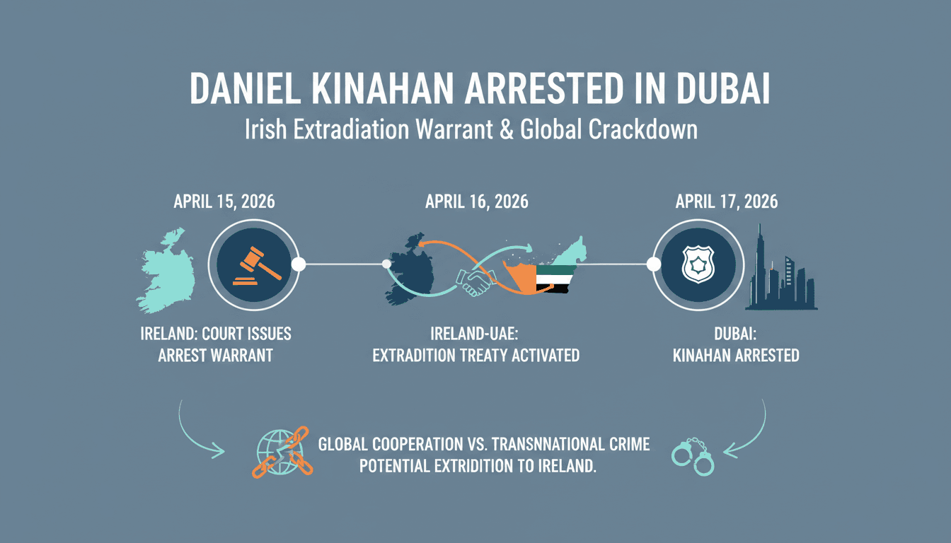 Daniel Kinahan Arrested in Dubai on Irish Extradition Warrant