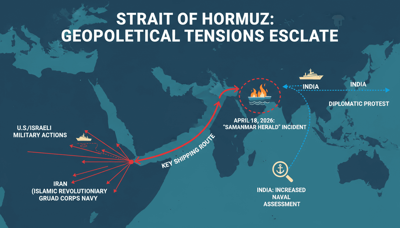 India Protests Iranian Navy's Attack on Indian-Flagged Tanker in Strait of Hormuz