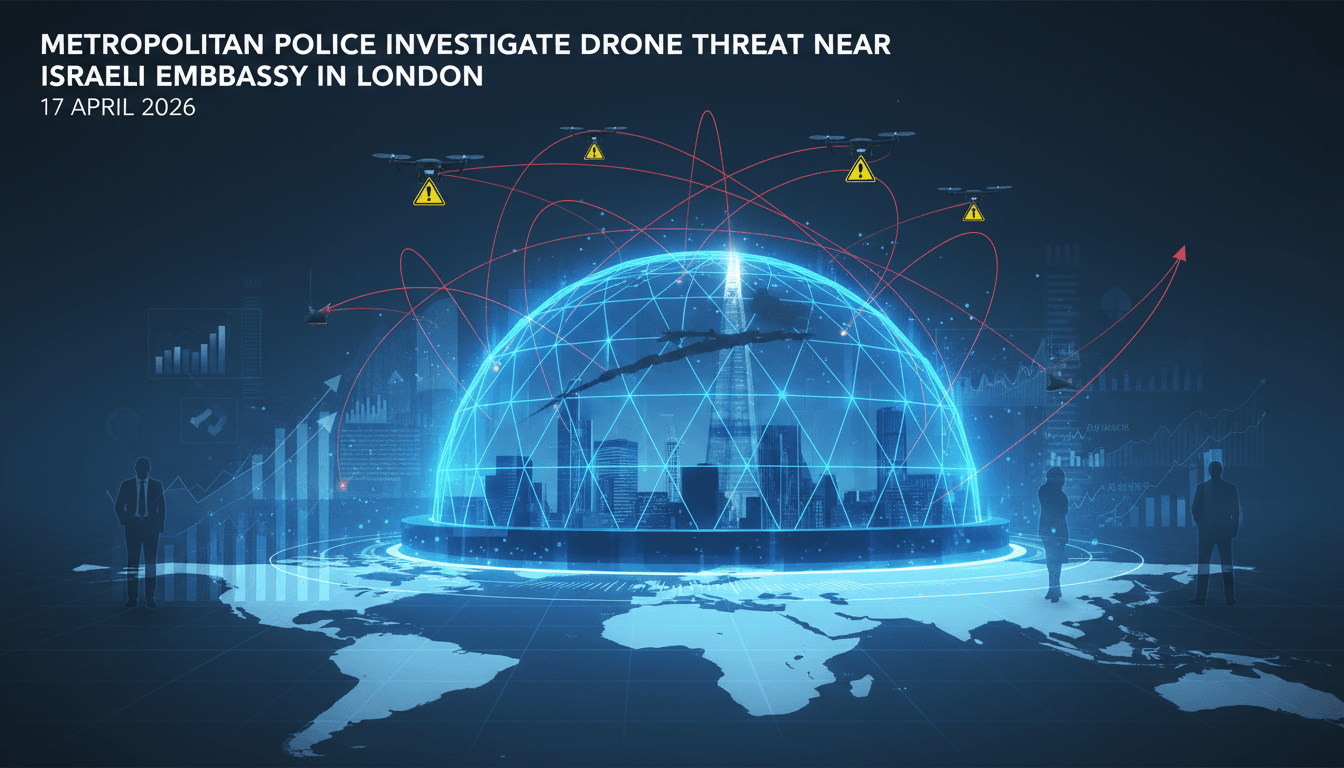 Metropolitan Police Investigate Drone Threat Near Israeli Embassy in London
