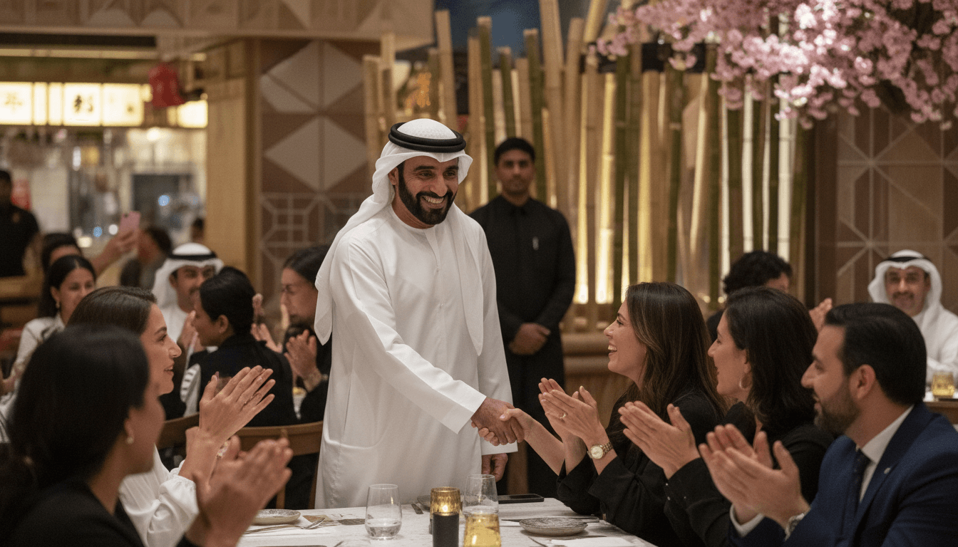 Sheikh Mohammed bin Rashid Al Maktoum Makes Surprise Visit to Sushi Samba in Dubai