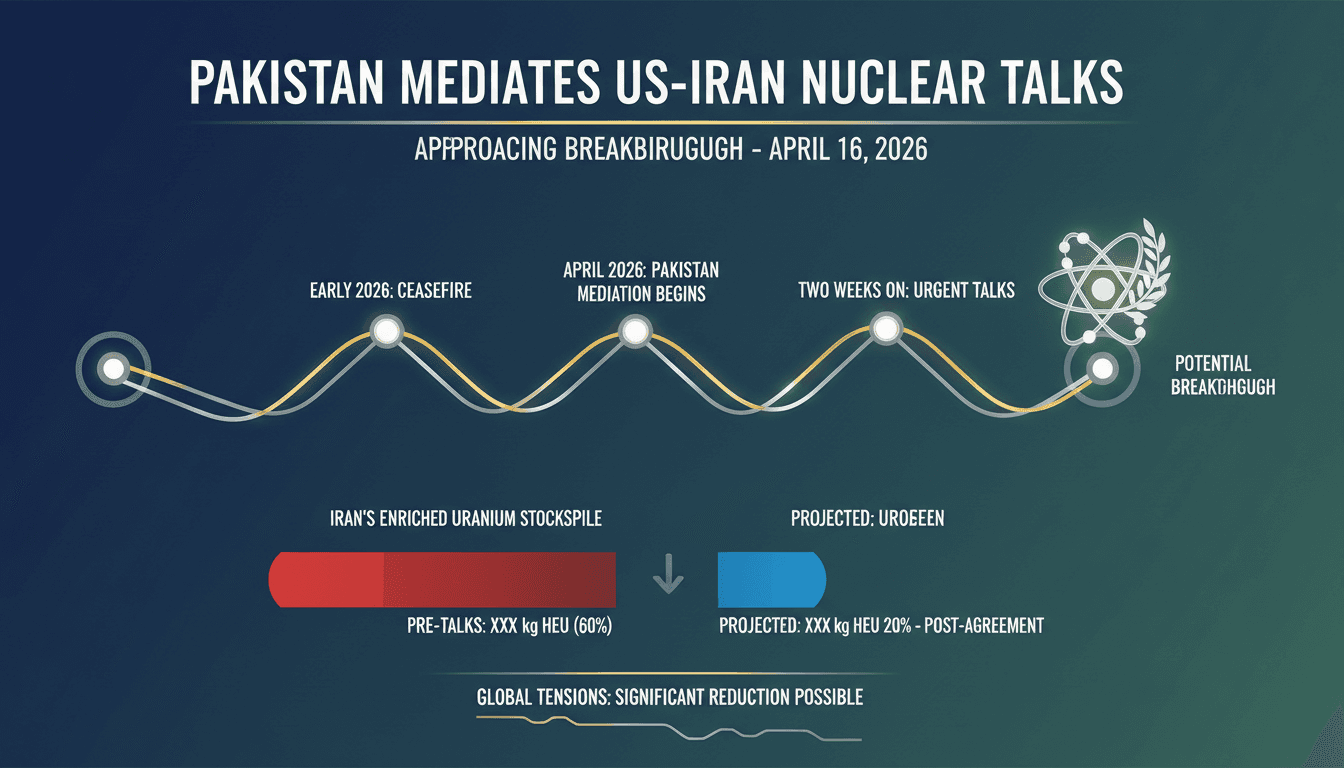 Pakistan Mediates US-Iran Nuclear Negotiations Approaching Breakthrough