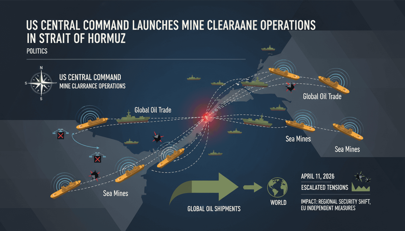 US Central Command Launches Mine Clearance Operations in Strait of Hormuz