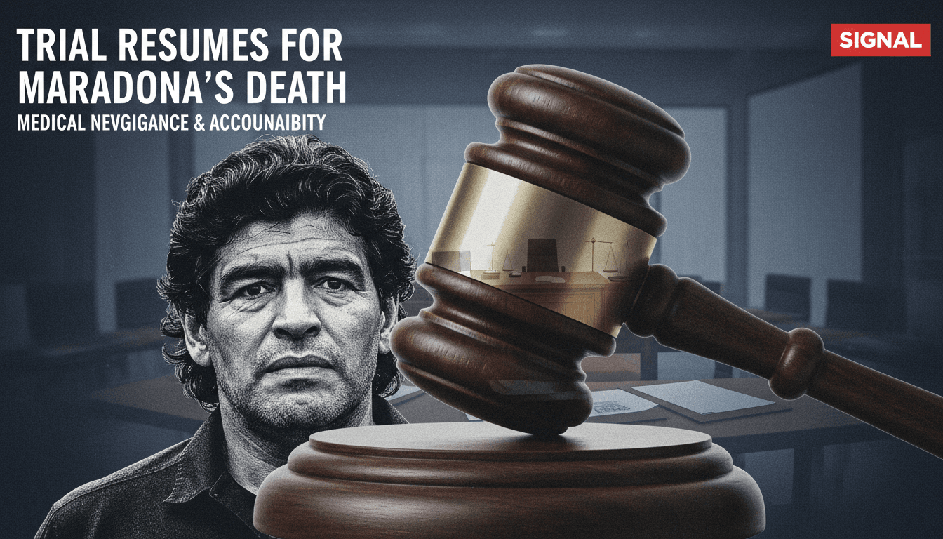Trial Resumes for Medical Professionals Accused of Negligent Homicide in Diego Maradona's Death
