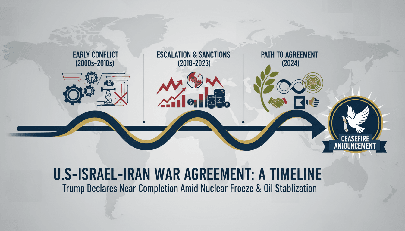 Trump Announces Near Completion of U.S.-Israel-Iran War Agreement