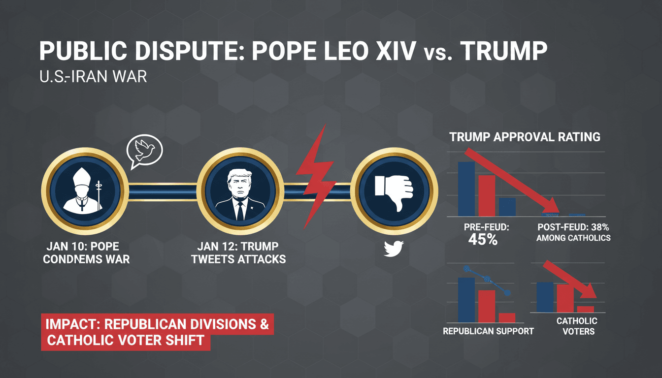 Public Dispute Erupts Between Pope Leo XIV and President Trump Over U.S.-Iran War
