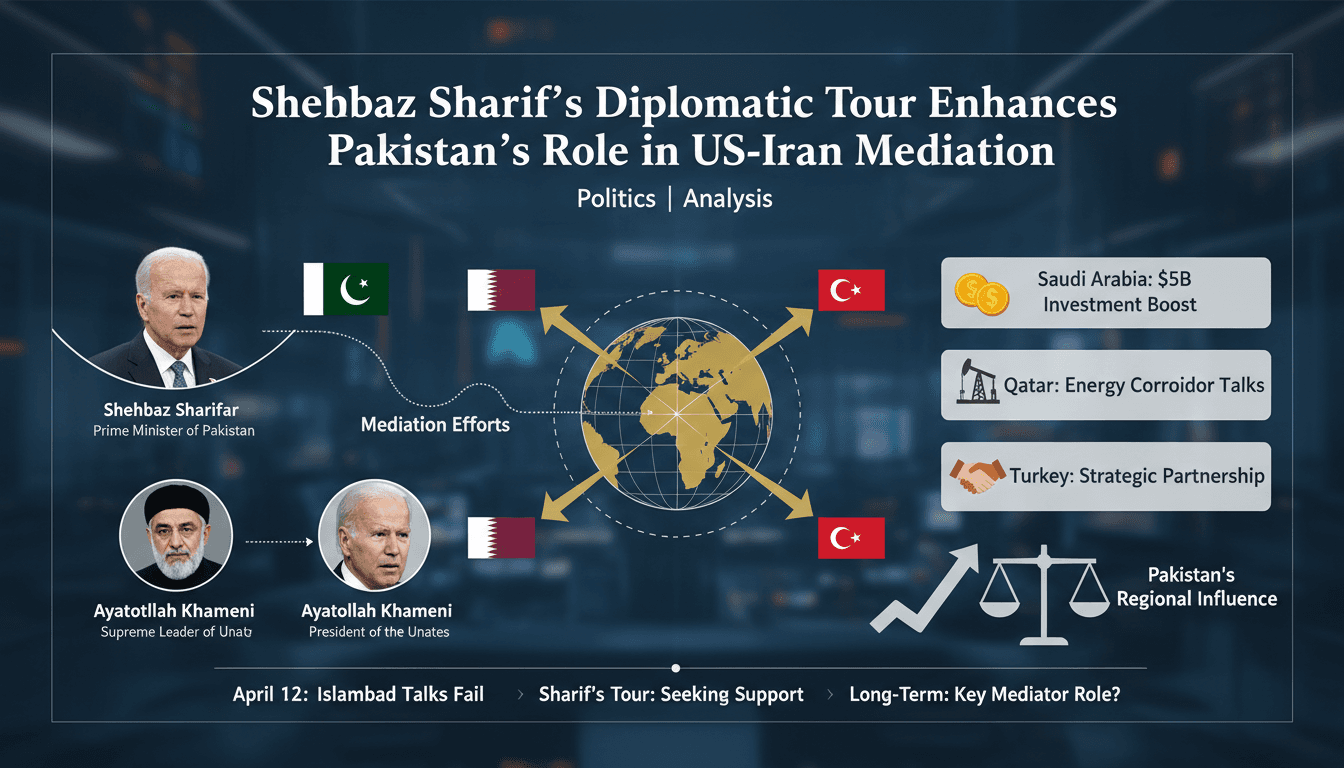 Shehbaz Sharif's Diplomatic Tour Enhances Pakistan's Role in US-Iran Mediation