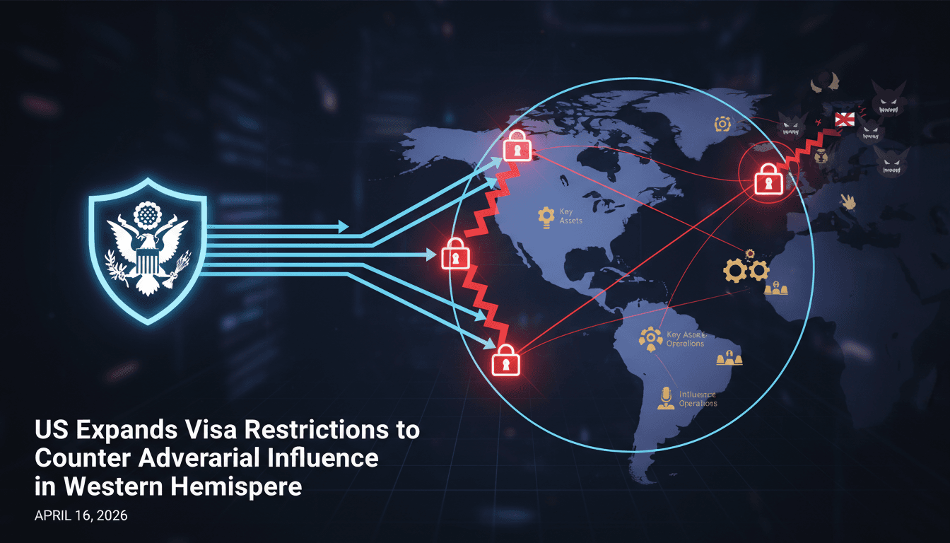 US Expands Visa Restrictions to Counter Adversarial Influence in Western Hemisphere