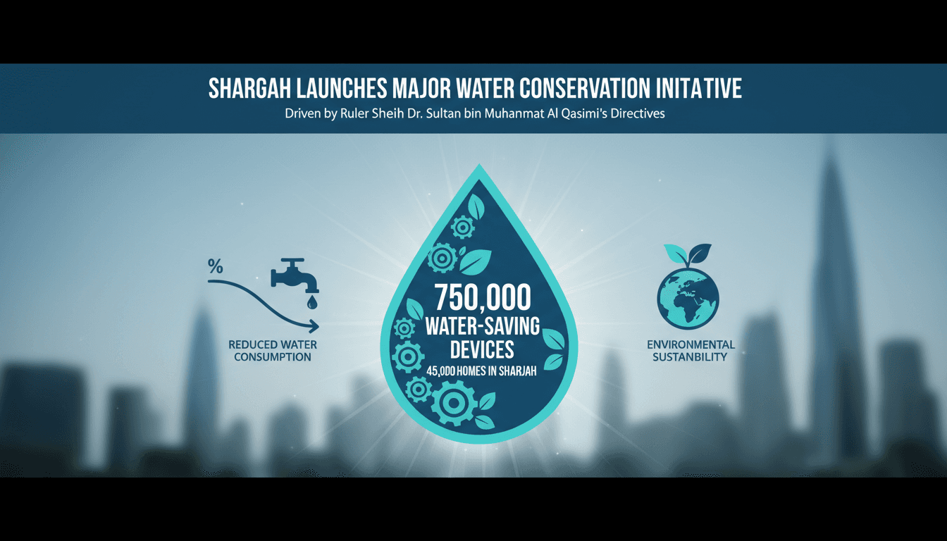 Sharjah Launches Initiative to Install 750,000 Water-Saving Devices in Homes