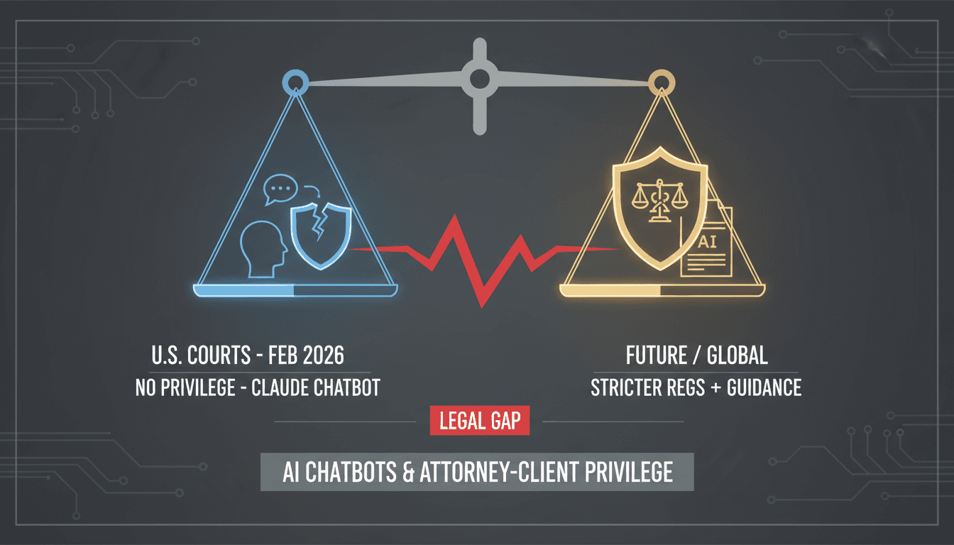 U.S. Courts Rule AI Chatbot Communications Lack Attorney-Client Privilege