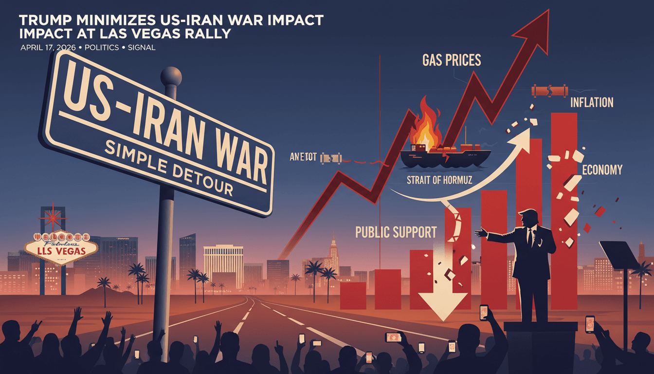 Trump Minimizes US-Iran War Impact at Las Vegas Rally
