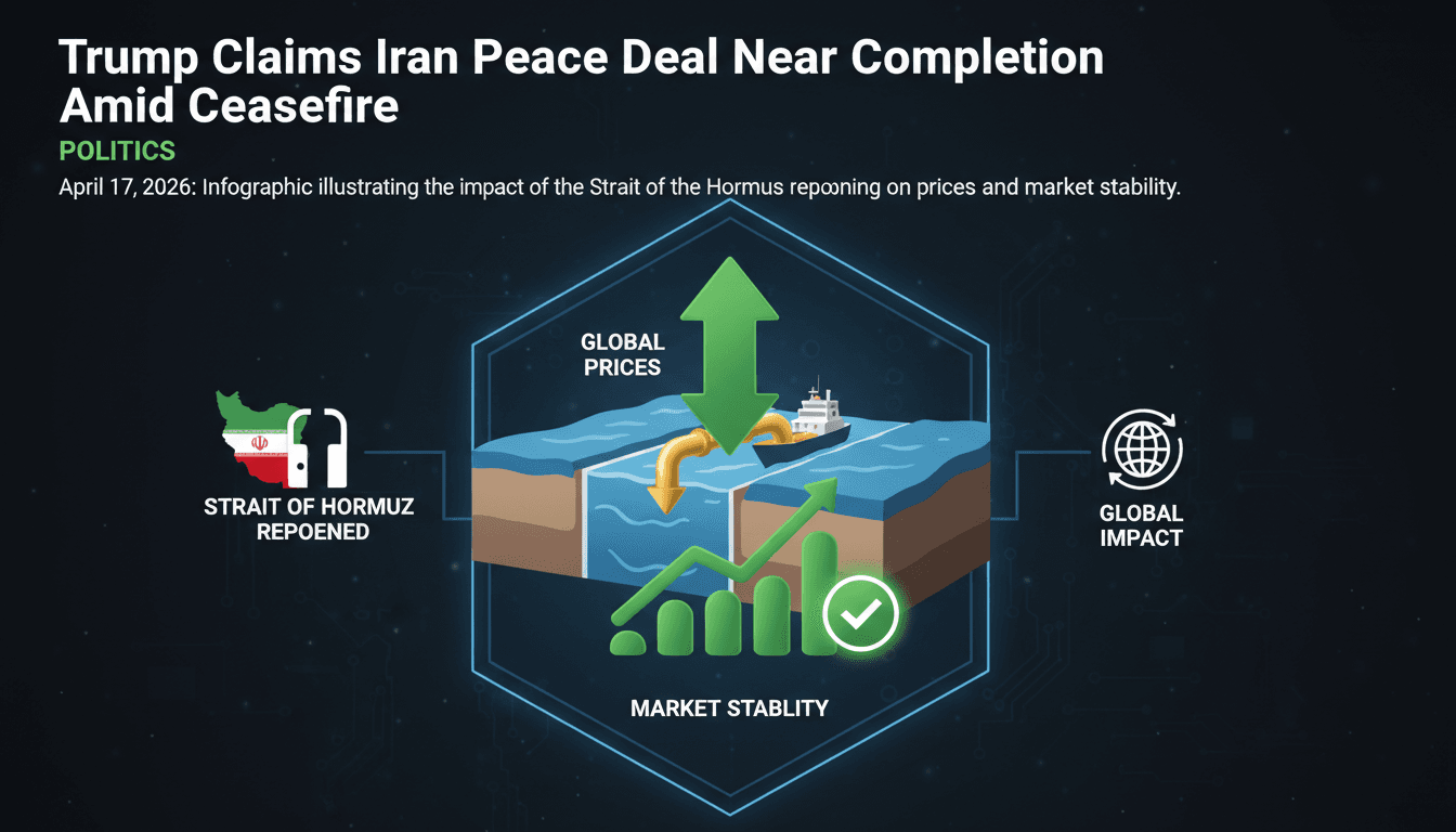 Trump Claims Iran Peace Deal Near Completion Amid Ceasefire