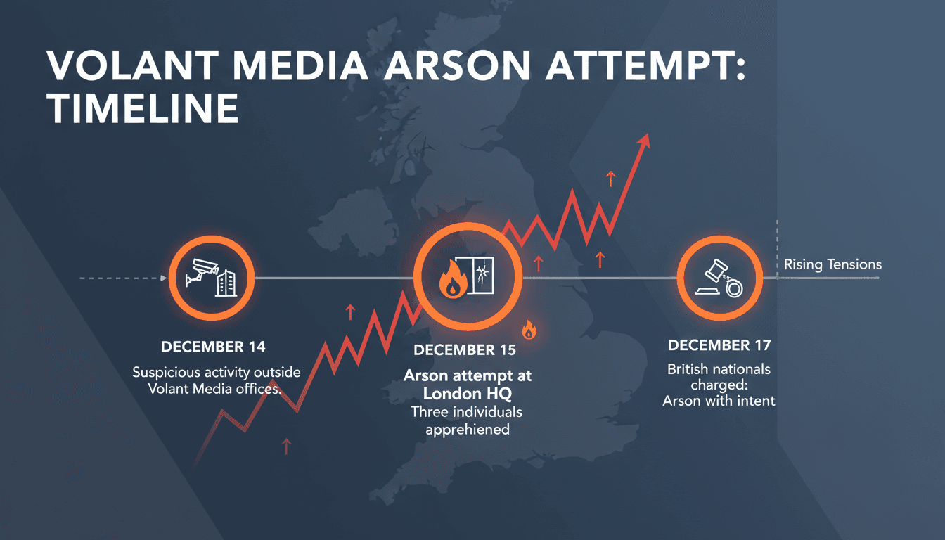 Three British Nationals Charged with Arson Attempt at Persian Media Offices in London