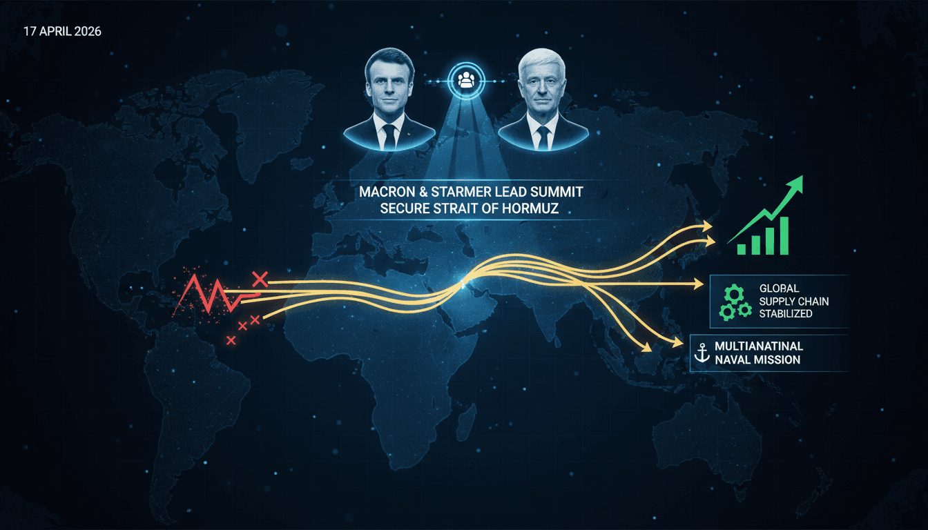 Macron and Starmer Lead International Summit to Secure Strait of Hormuz Navigation