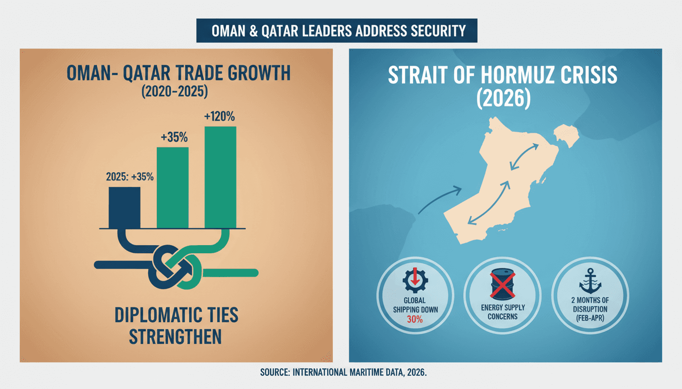 Oman and Qatar Leaders Meet to Address Strait of Hormuz Security Amid Regional Tensions
