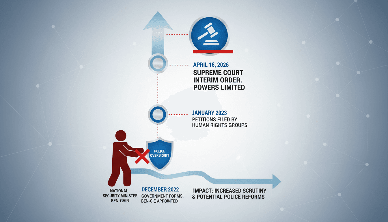 Israeli Supreme Court Limits National Security Minister's Police Oversight Powers