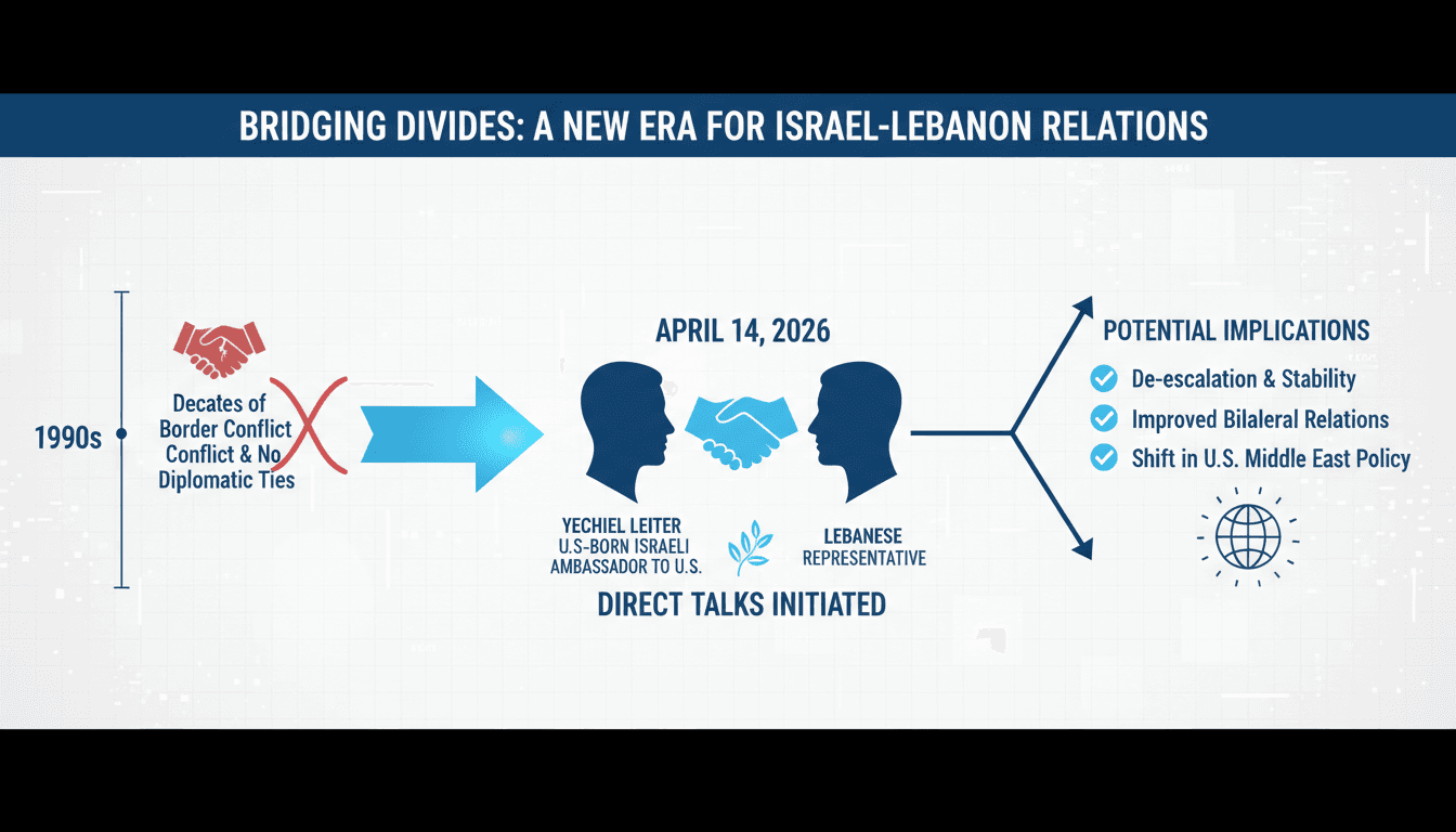 U.S.-Born Israeli Ambassador Initiates Direct Talks with Lebanon After 30 Years