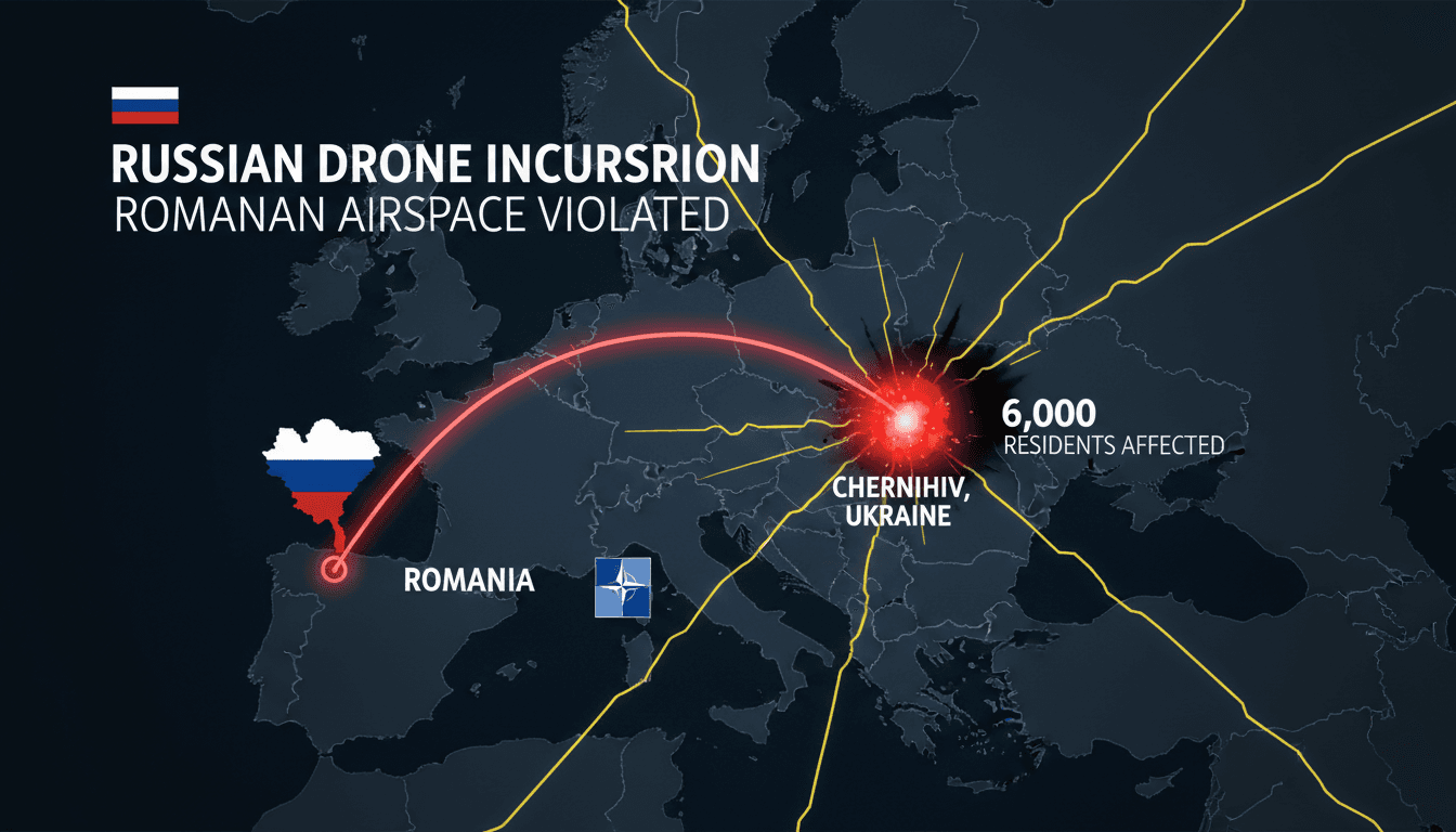 Russian Drone Incursion into Romanian Airspace During Attack on Ukrainian Energy Infrastructure