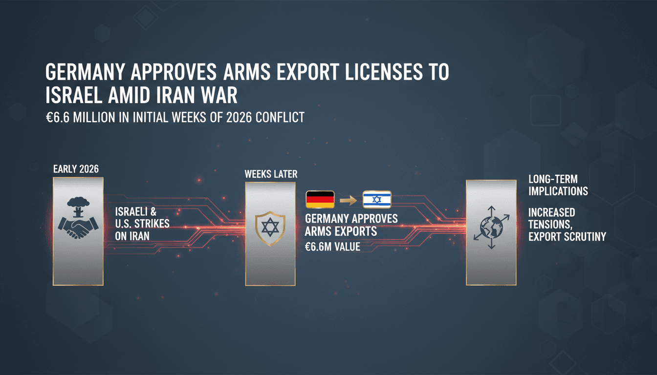 Germany Approves Arms Export Licenses to Israel Amid Iran War