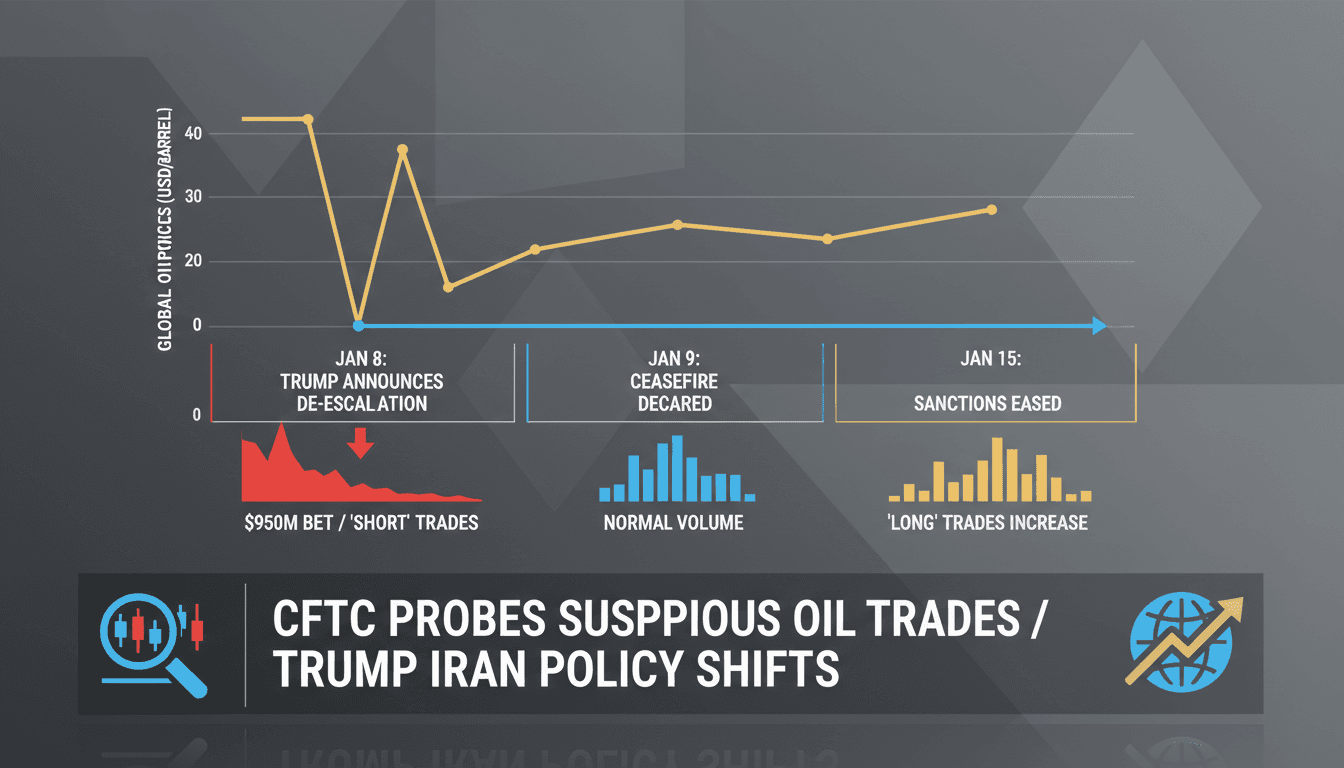 CFTC Investigates Suspicious Oil Futures Trades Linked to Trump Iran Policy Changes