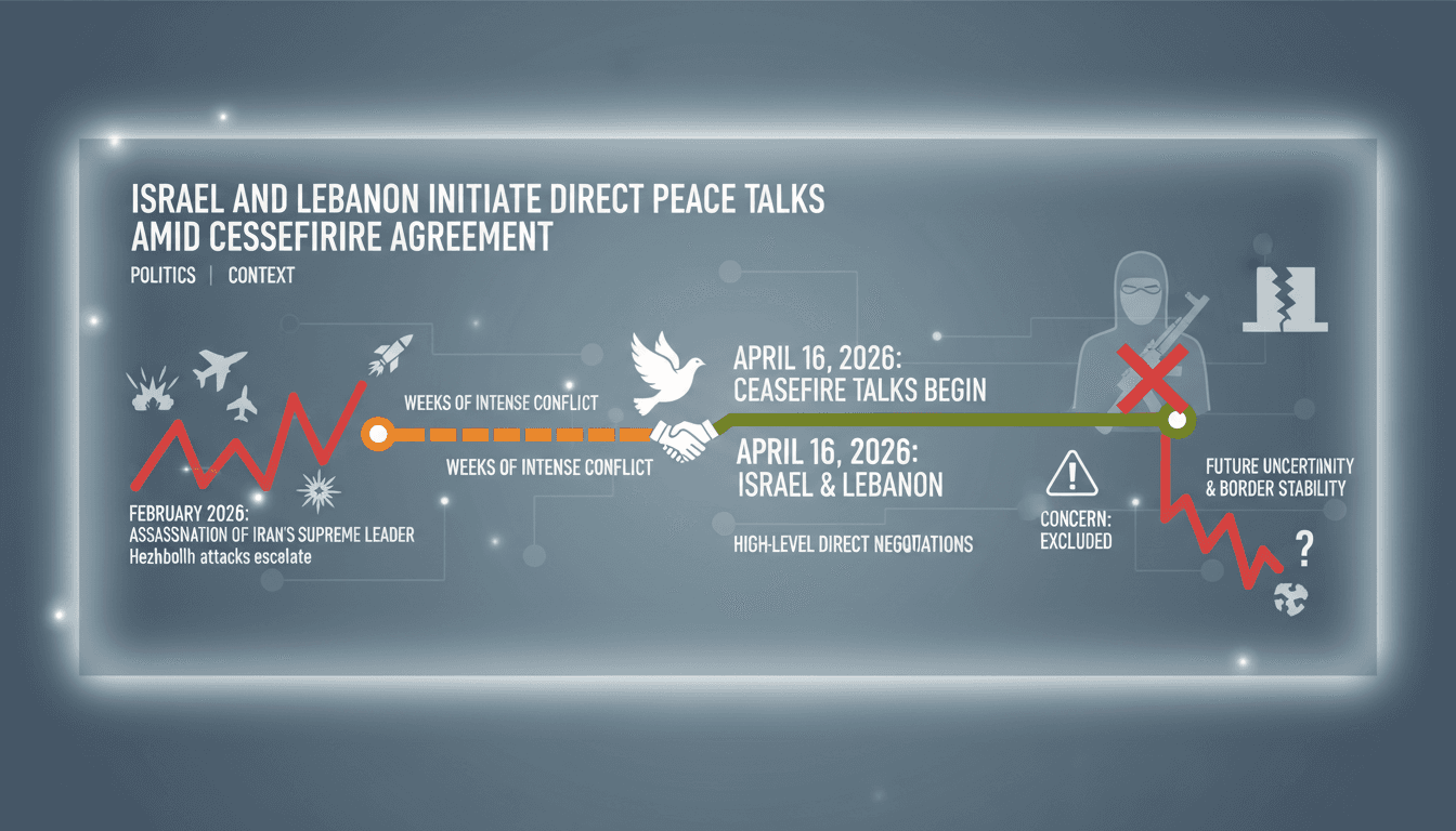 Israel and Lebanon Initiate Direct Peace Talks Amid Ceasefire Agreement