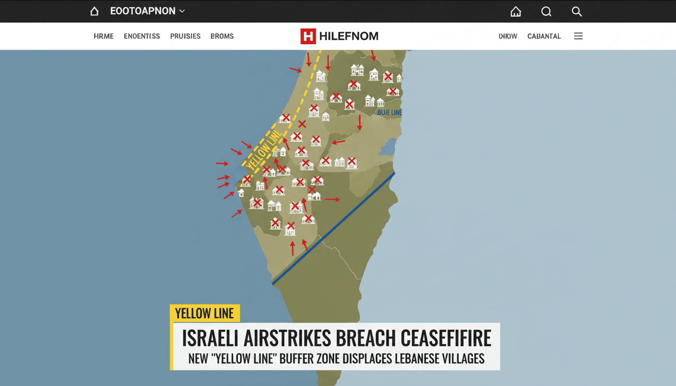 Israeli Airstrikes Target Hezbollah Positions in Southern Lebanon During Ceasefire