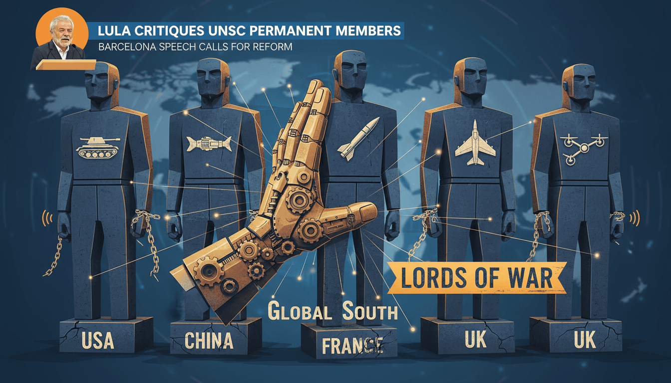 Lula da Silva Critiques UNSC Permanent Members as 'Lords of War' in Barcelona Speech