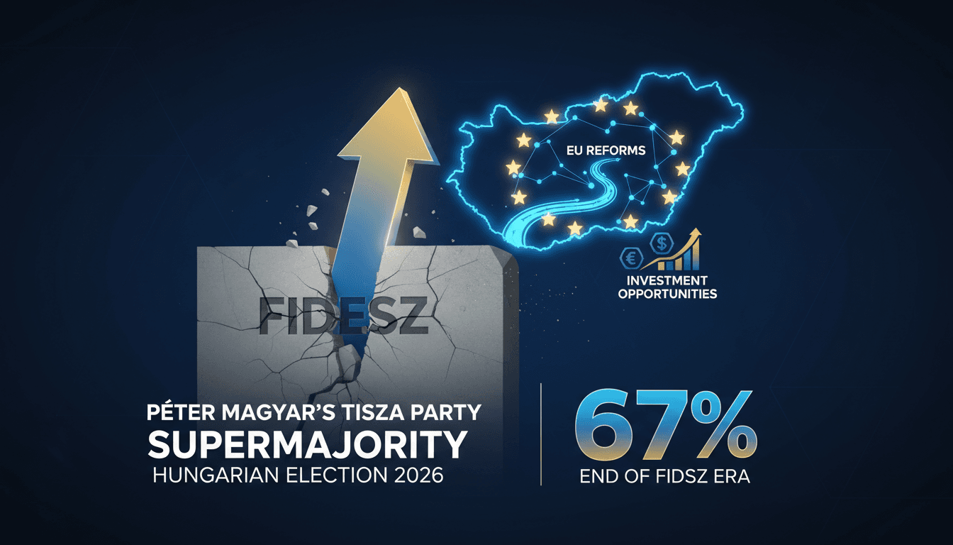 Péter Magyar's Tisza Party Wins Supermajority in Hungarian Election, Ending Fidesz Rule