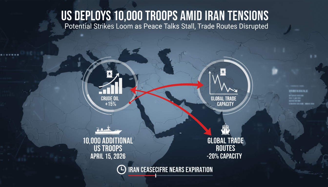 US Deploys 10,000 Additional Troops to Middle East Amid Iran Ceasefire Tensions