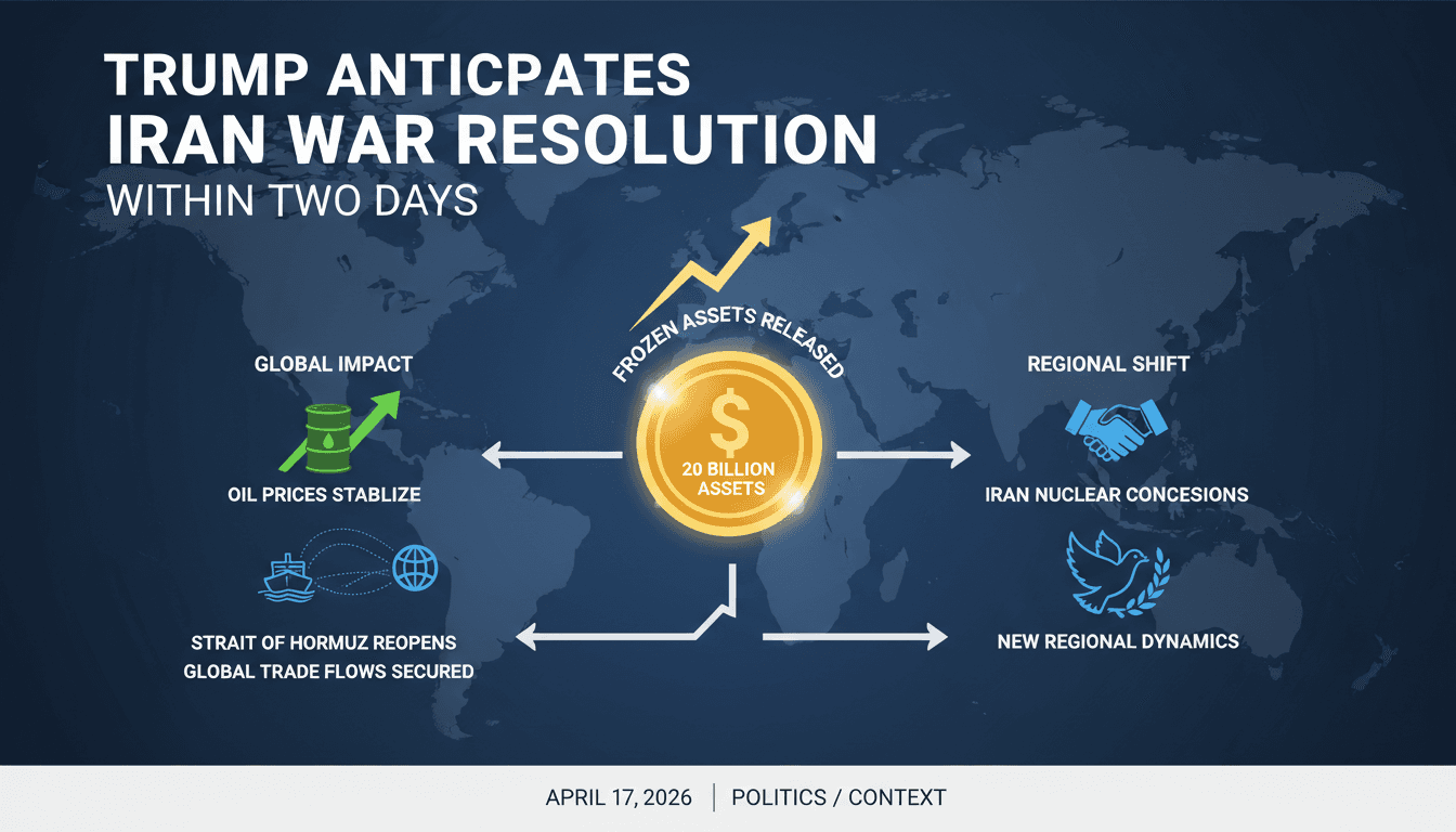 Trump Anticipates Iran War Resolution Within Two Days