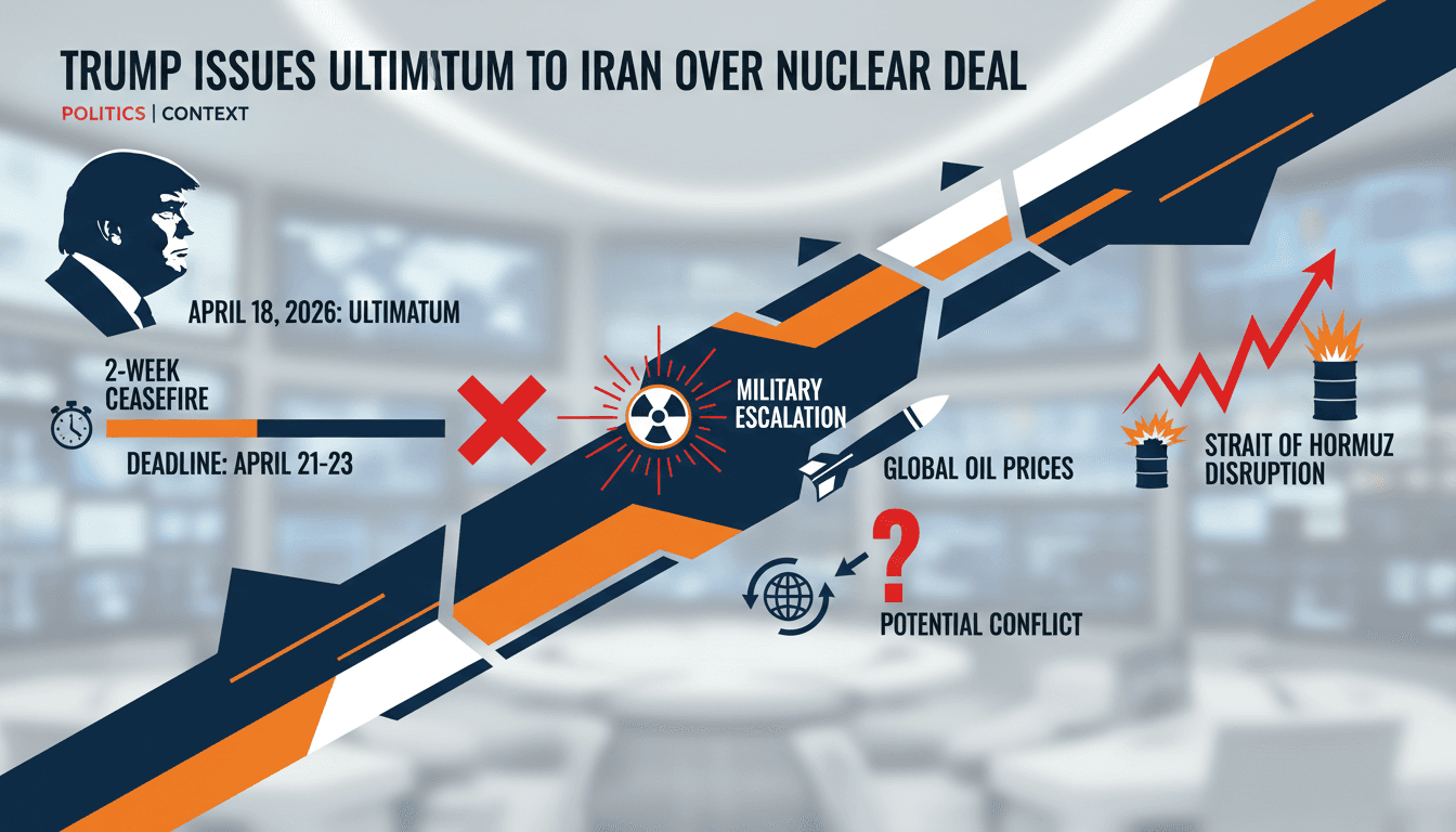 Trump Issues Ultimatum to Iran Over Nuclear Deal Amid Ceasefire Deadline