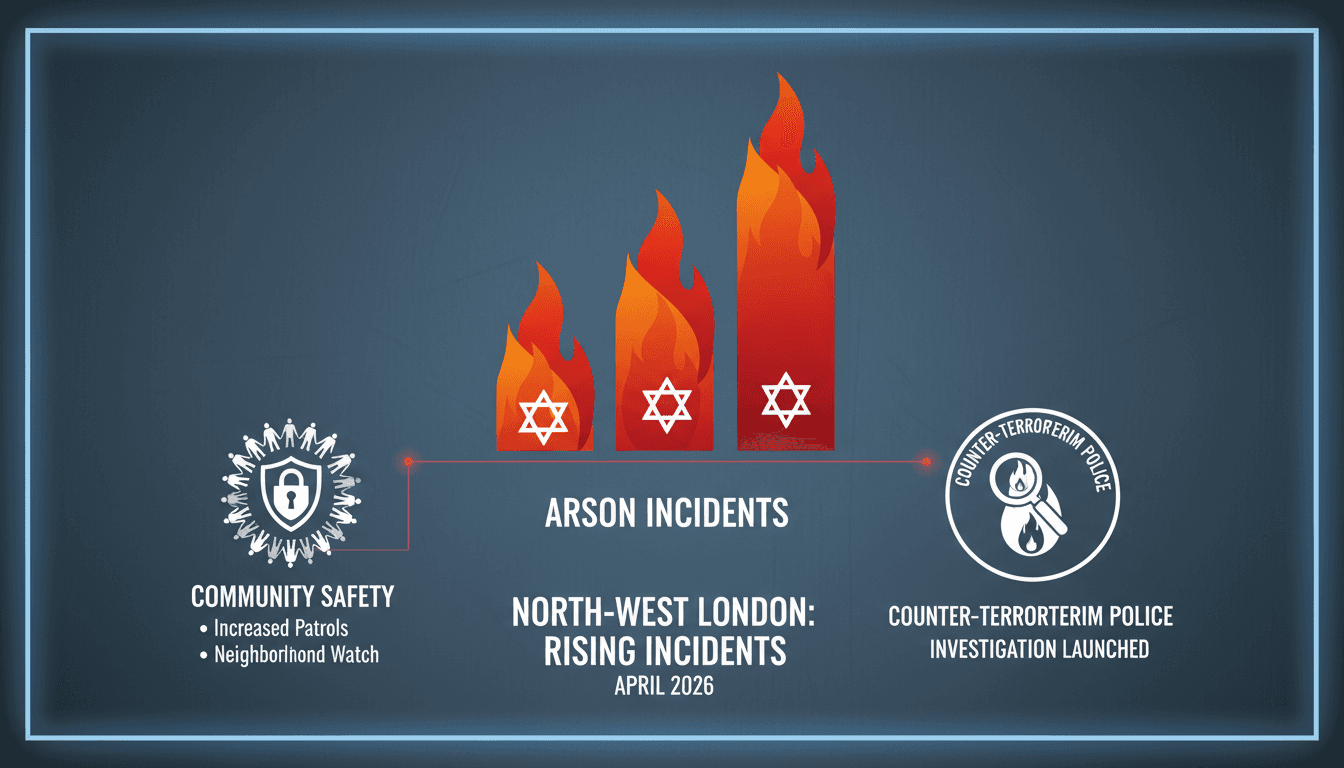 Counter-Terrorism Police Launch Investigation into Arson Attack on Jewish-Linked Business in London