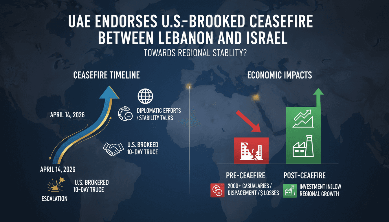 UAE Endorses U.S.-Brokered Ceasefire Between Lebanon and Israel