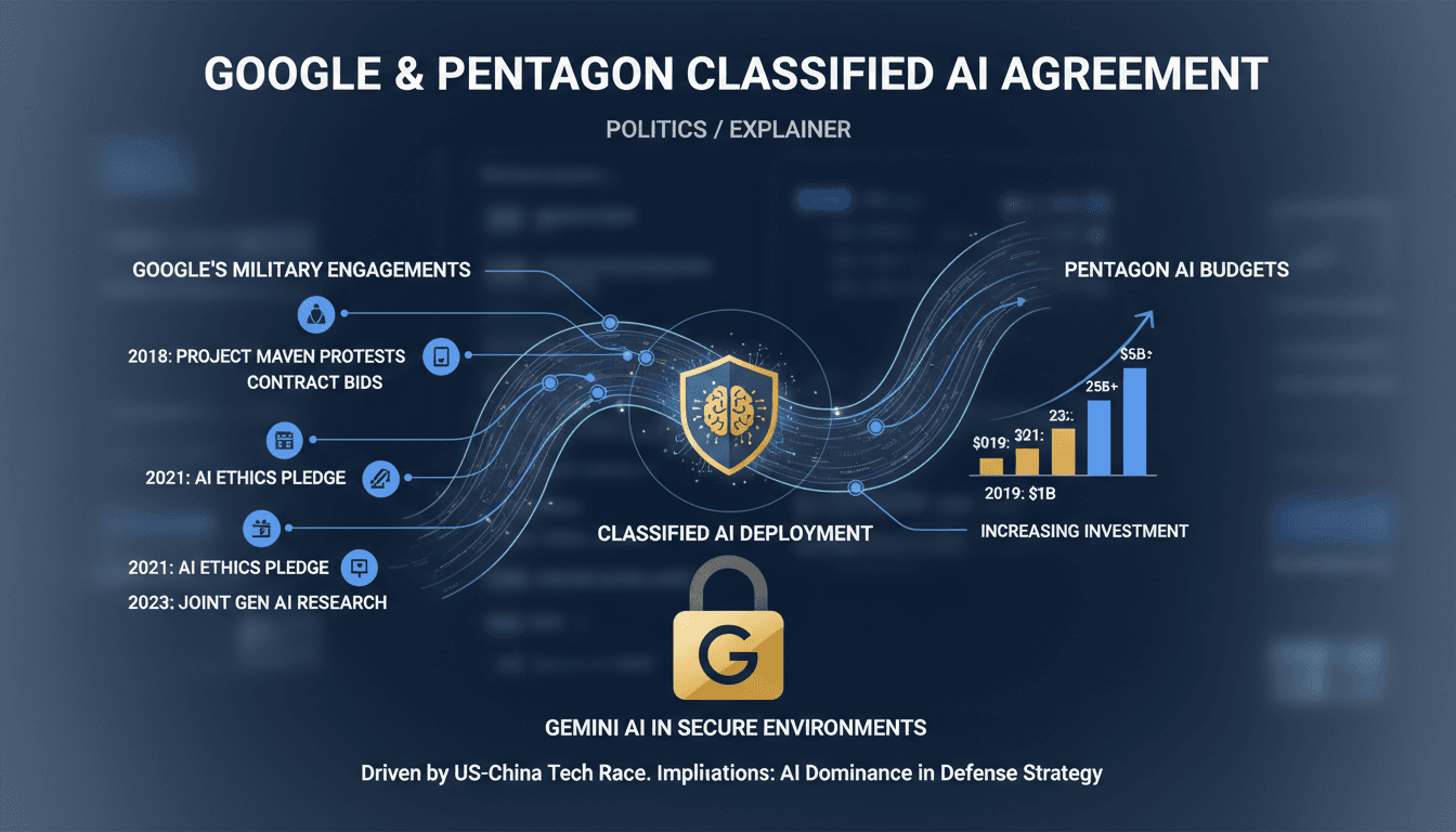 Google and Pentagon in Talks for Classified AI Deployment Agreement