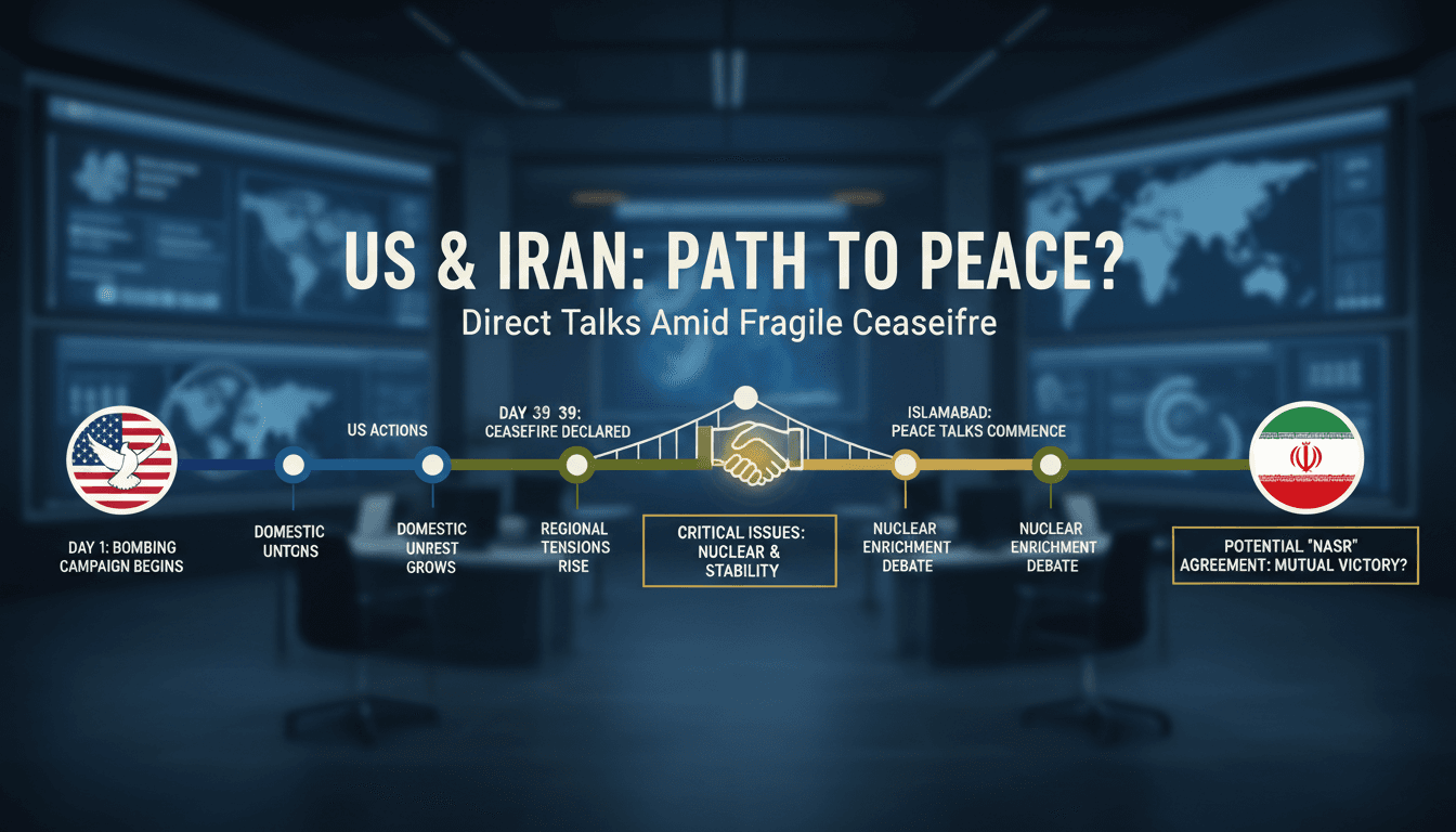 US and Iran Engage in Direct Peace Talks Amid Fragile Ceasefire