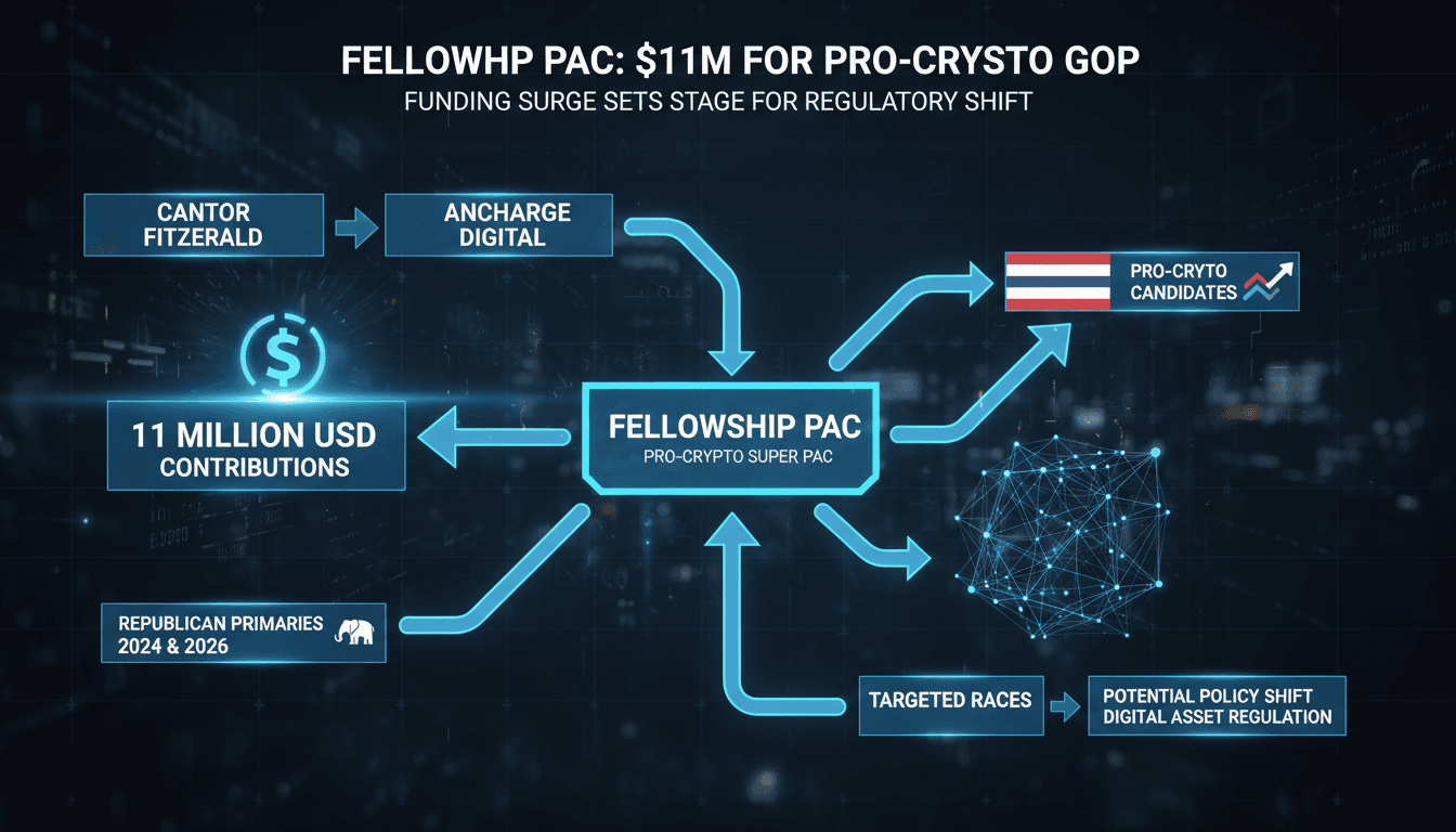Fellowship PAC Receives $11 Million in Contributions to Support Pro-Crypto Republican Candidates