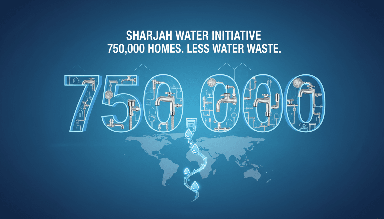 Sharjah Launches Initiative to Install 750,000 Water-Saving Devices in Homes