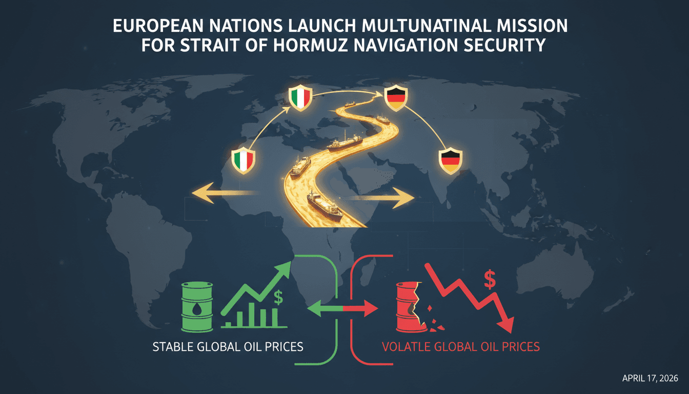 European nations launch multinational mission for Strait of Hormuz navigation security