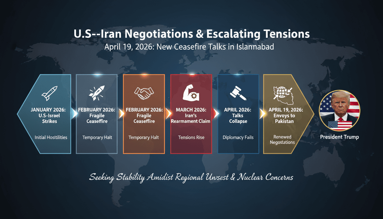 Trump Sends Envoys to Pakistan for Renewed Iran Ceasefire Negotiations Amid Escalating Tensions