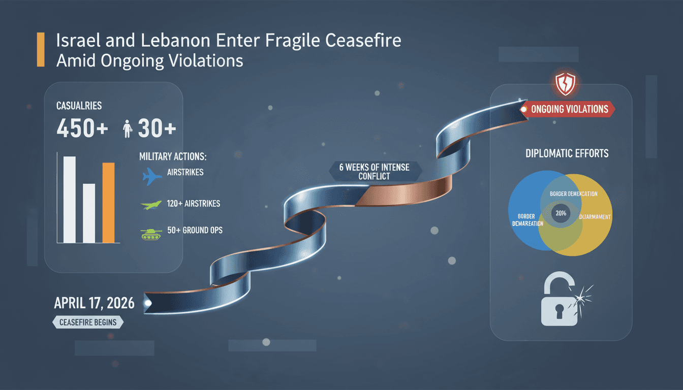 Israel and Lebanon Enter Fragile Ceasefire Amid Ongoing Violations