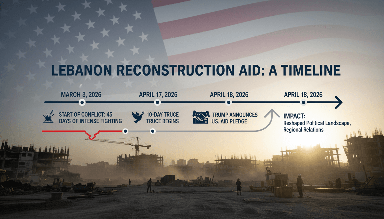 Trump Commits U.S. Aid for Lebanon Reconstruction After Ceasefire with Israel