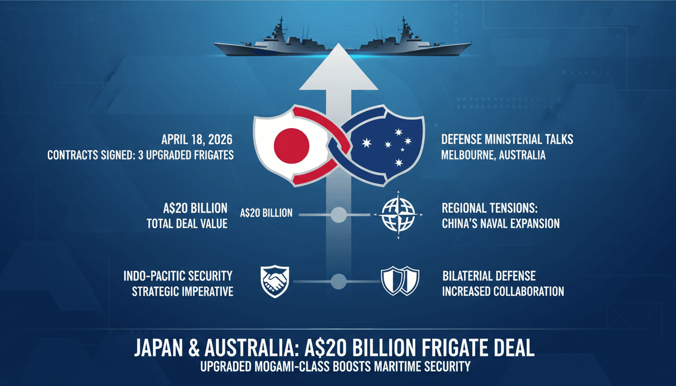 Japan and Australia Sign A$20 Billion Deal for Upgraded Mogami-Class Frigates