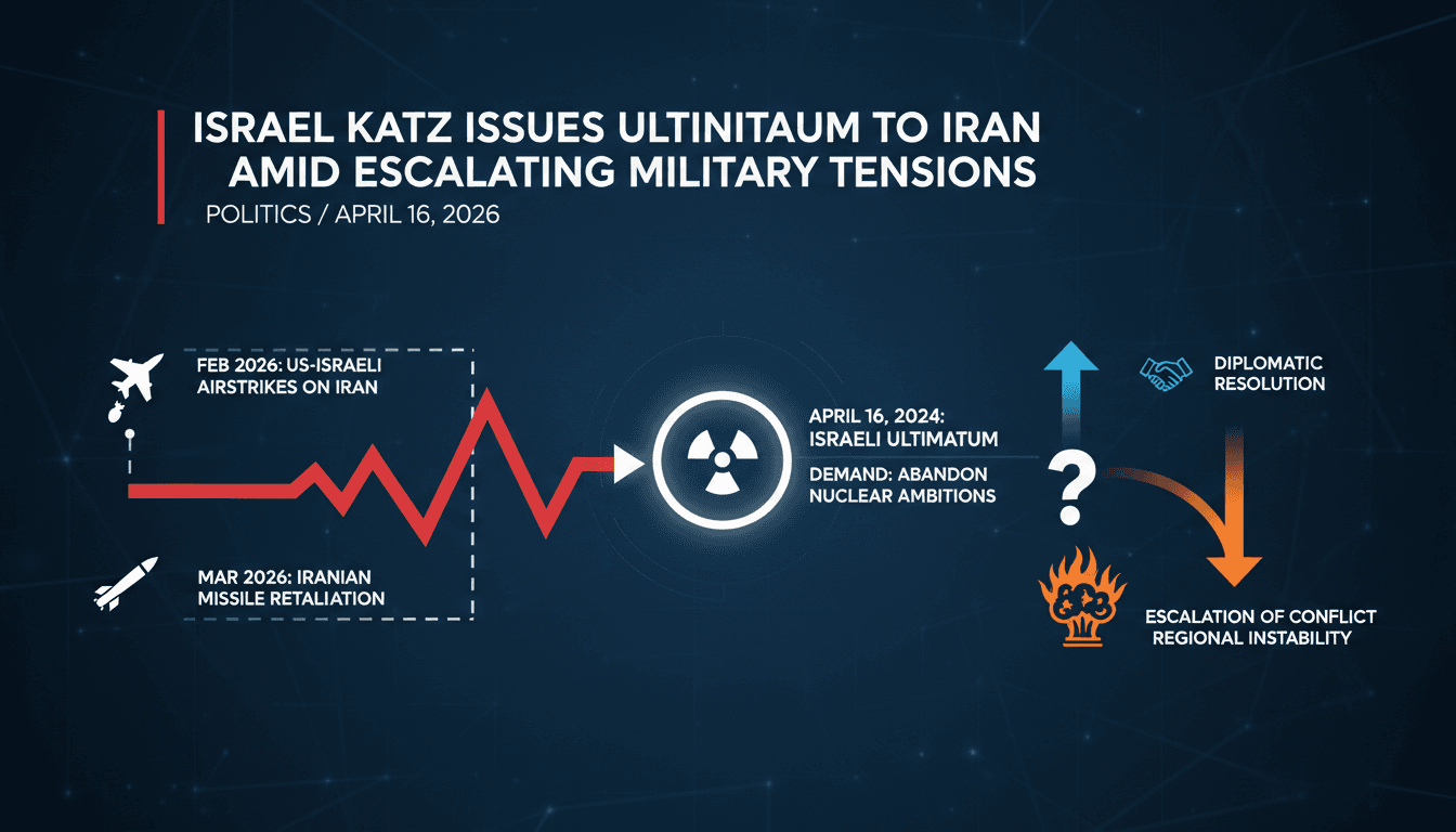 Israel Katz Issues Ultimatum to Iran Amid Escalating Military Tensions