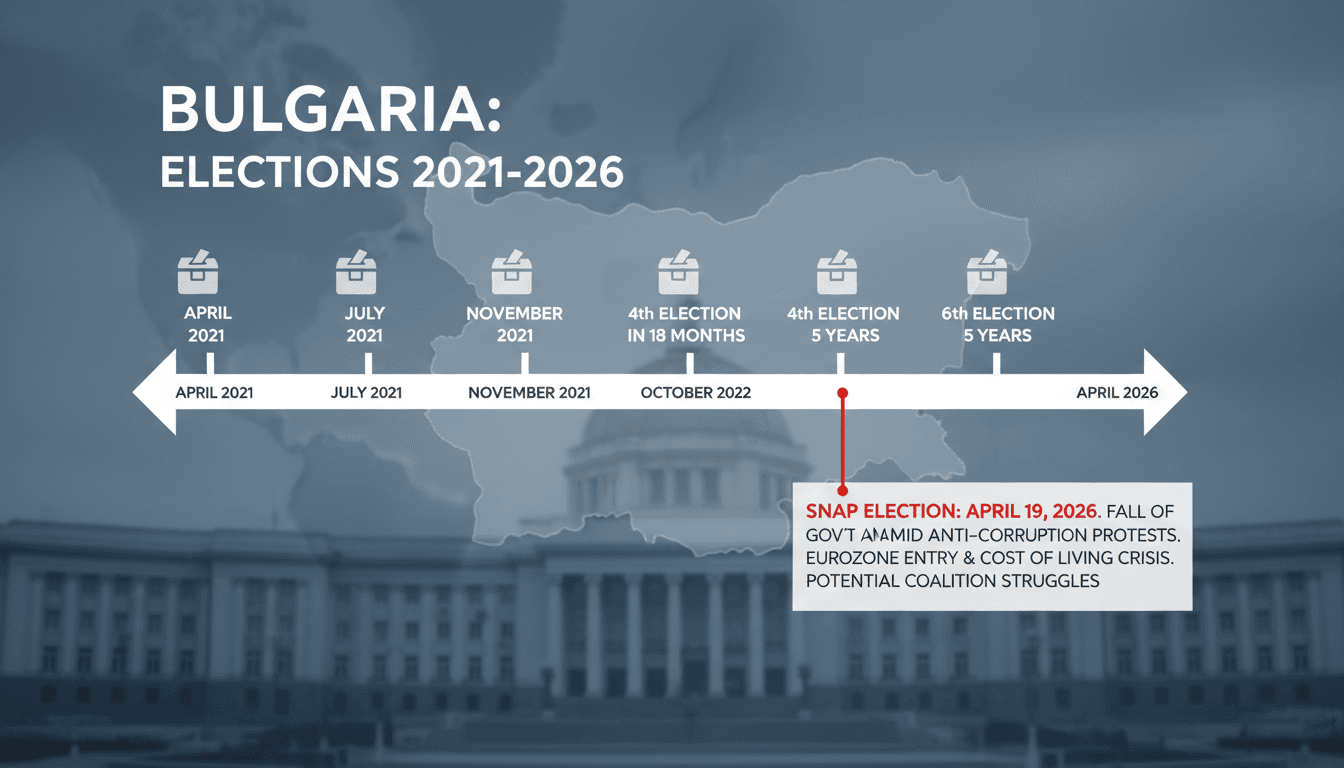 Bulgaria holds snap parliamentary election amid ongoing political crisis
